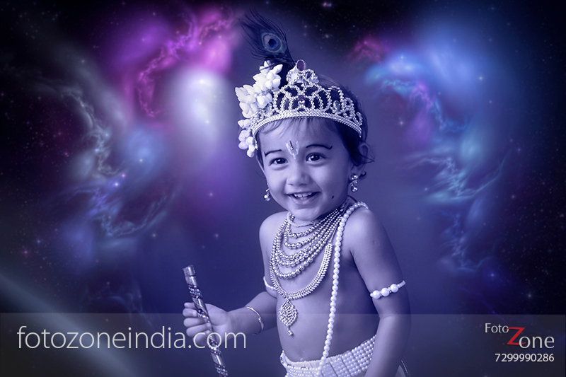 Krishna dress for baby,DIY krishna Radha | Baby photoshoot girl, Newborn  baby girl photography, Baby boy photography
