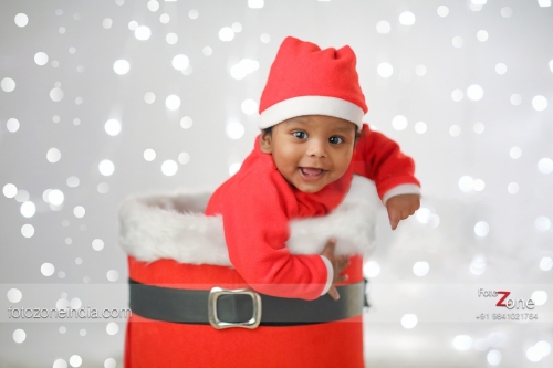 Adorable baby in Christmas Outfits